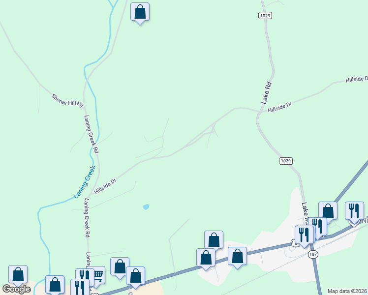 map of restaurants, bars, coffee shops, grocery stores, and more near 5th Avenue in Towanda