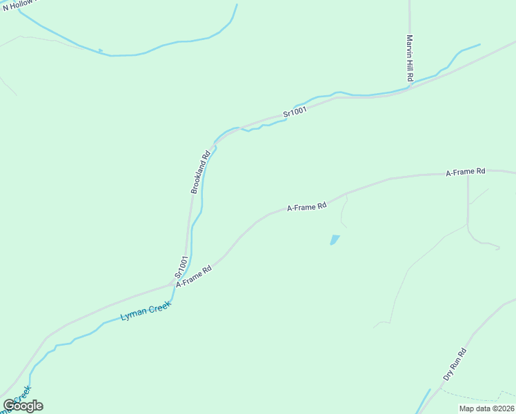 map of restaurants, bars, coffee shops, grocery stores, and more near A-Frame Road in Coudersport
