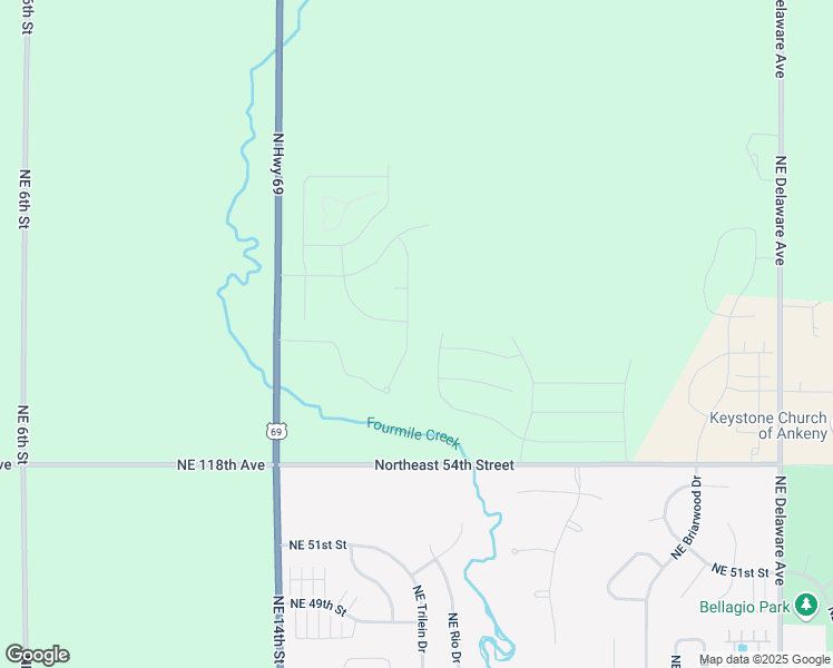 map of restaurants, bars, coffee shops, grocery stores, and more near Sherman Dr. in Alleman