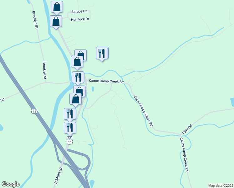 map of restaurants, bars, coffee shops, grocery stores, and more near Inscho Lane in Mansfield