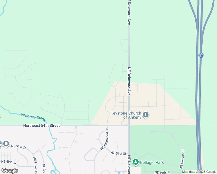 map of restaurants, bars, coffee shops, grocery stores, and more near 5718 Northeast Dawson Lane in Ankeny