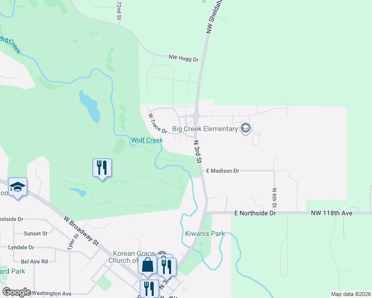 map of restaurants, bars, coffee shops, grocery stores, and more near 700 N 3rd St in Polk City