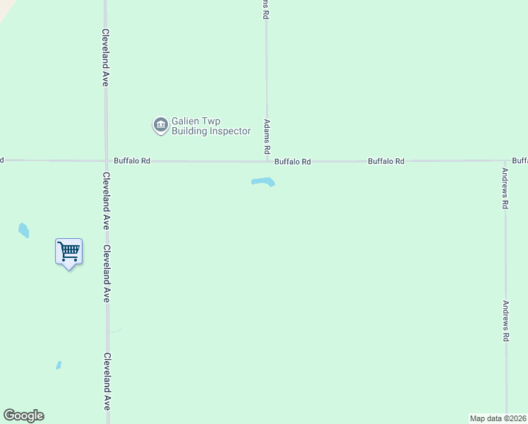 map of restaurants, bars, coffee shops, grocery stores, and more near 1446 Buffalo Road in Galien