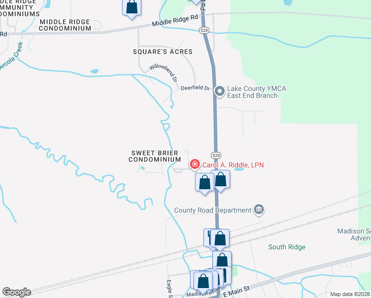 map of restaurants, bars, coffee shops, grocery stores, and more near 18 Williamsburg Court in Madison
