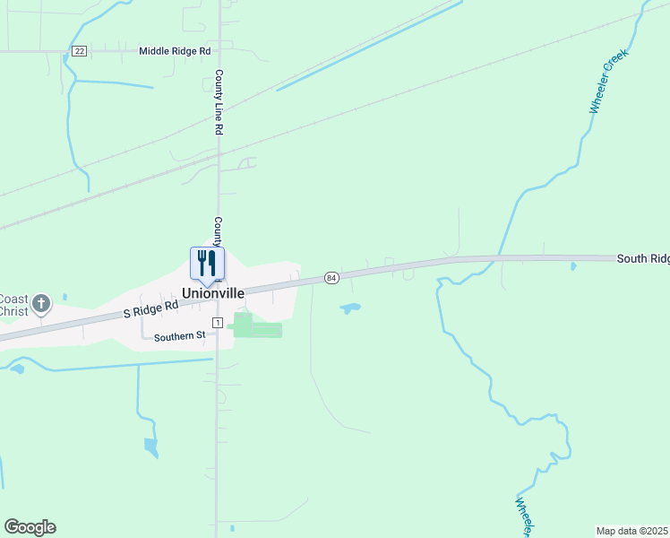 map of restaurants, bars, coffee shops, grocery stores, and more near 6751 South Ridge Road West in Geneva