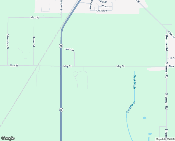 map of restaurants, bars, coffee shops, grocery stores, and more near 70073 Tiffany Drive in Edwardsburg