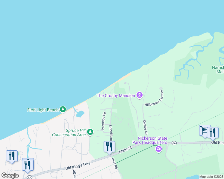 map of restaurants, bars, coffee shops, grocery stores, and more near 198-298 Linnell Landing Rd in Brewster