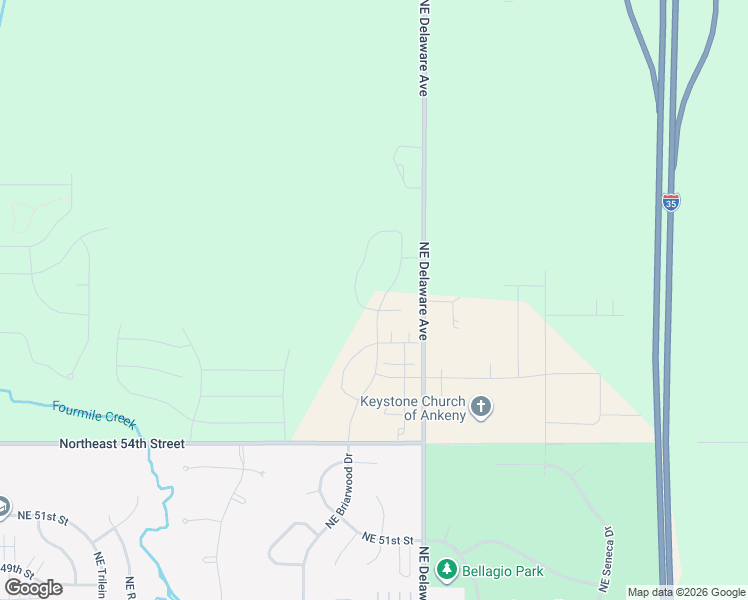map of restaurants, bars, coffee shops, grocery stores, and more near 5718 Northeast Dawson Lane in Ankeny