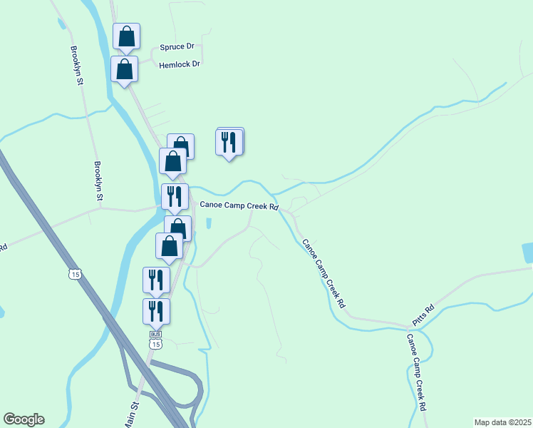map of restaurants, bars, coffee shops, grocery stores, and more near Inscho Lane in Mansfield