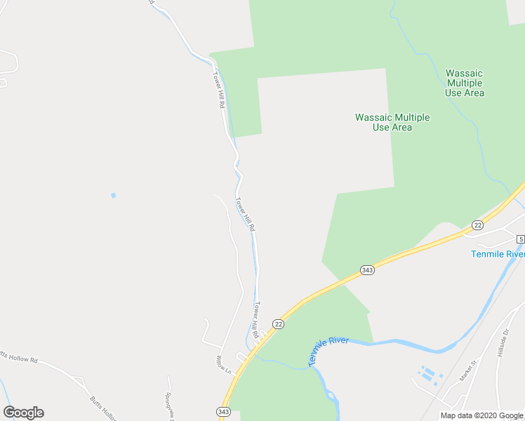 map of restaurants, bars, coffee shops, grocery stores, and more near 54 Tower Hill Road in Wassaic