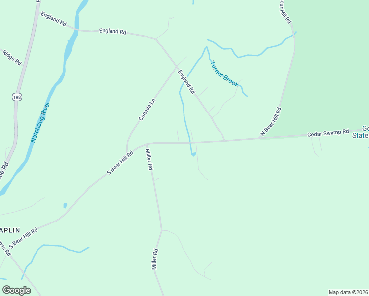 map of restaurants, bars, coffee shops, grocery stores, and more near 278 South Bear Hill Road in Chaplin