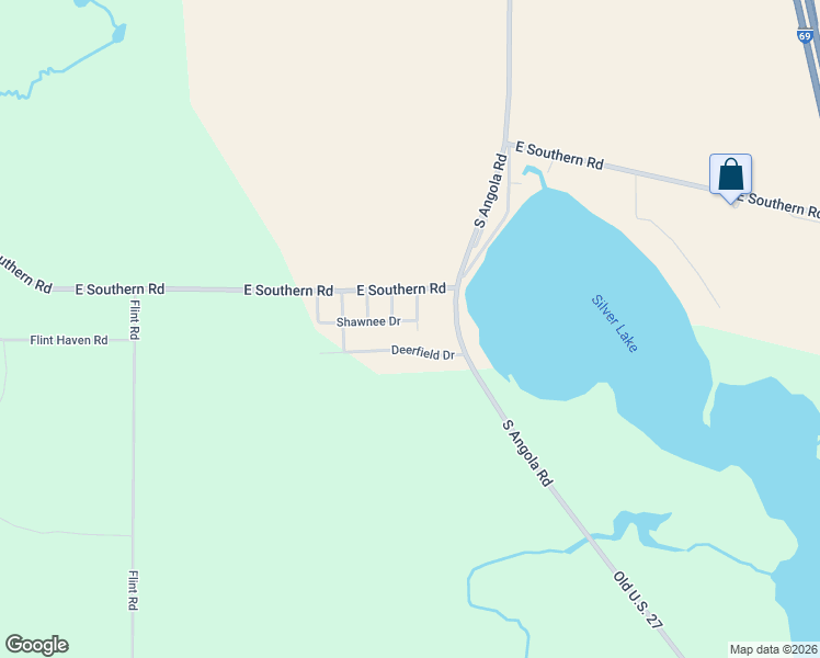 map of restaurants, bars, coffee shops, grocery stores, and more near 359 Shawnee Drive in Coldwater