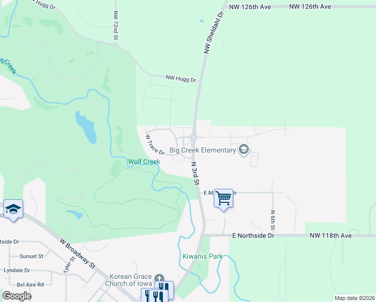 map of restaurants, bars, coffee shops, grocery stores, and more near 333 East Trace Way in Polk City
