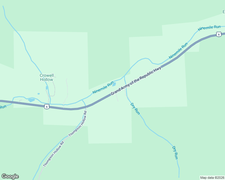 map of restaurants, bars, coffee shops, grocery stores, and more near 5080 Rt 6 West in Ulysses