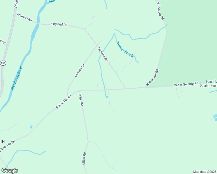 map of restaurants, bars, coffee shops, grocery stores, and more near 278 South Bear Hill Road in Chaplin