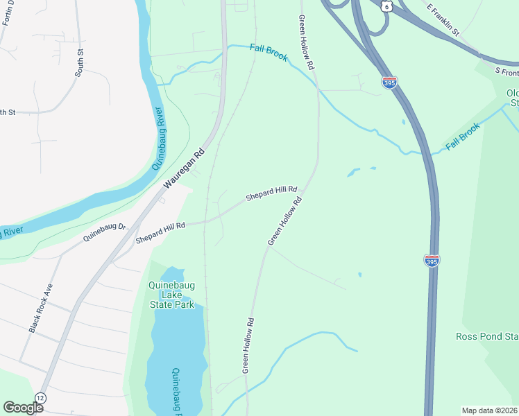 map of restaurants, bars, coffee shops, grocery stores, and more near 111 Shepard Hill Road in Killingly