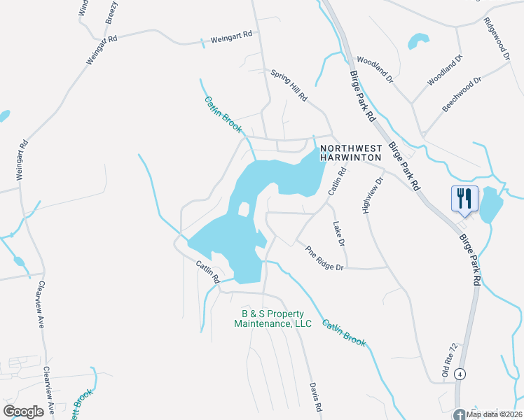 map of restaurants, bars, coffee shops, grocery stores, and more near 68 Catlin Road in Harwinton