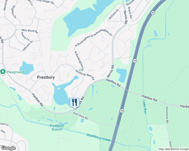 map of restaurants, bars, coffee shops, grocery stores, and more near 5 Winthrop New Road in Sugar Grove