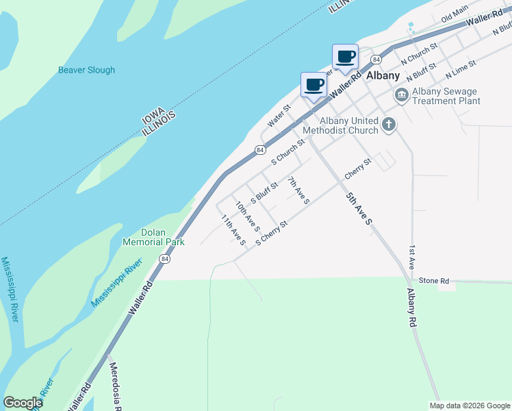 map of restaurants, bars, coffee shops, grocery stores, and more near 901-999 S Church St in Albany