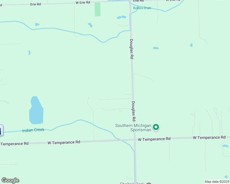 map of restaurants, bars, coffee shops, grocery stores, and more near 9309 Douglas Road in Temperance