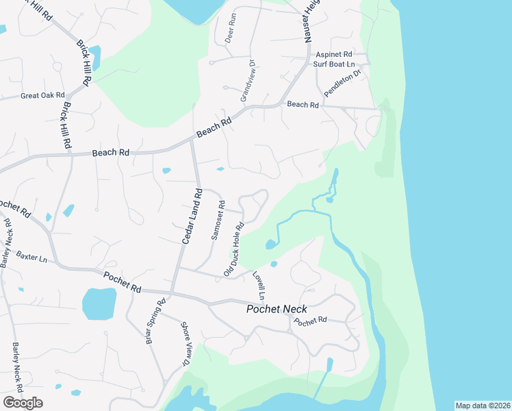 map of restaurants, bars, coffee shops, grocery stores, and more near 42 Old Duck Hole Road in Orleans