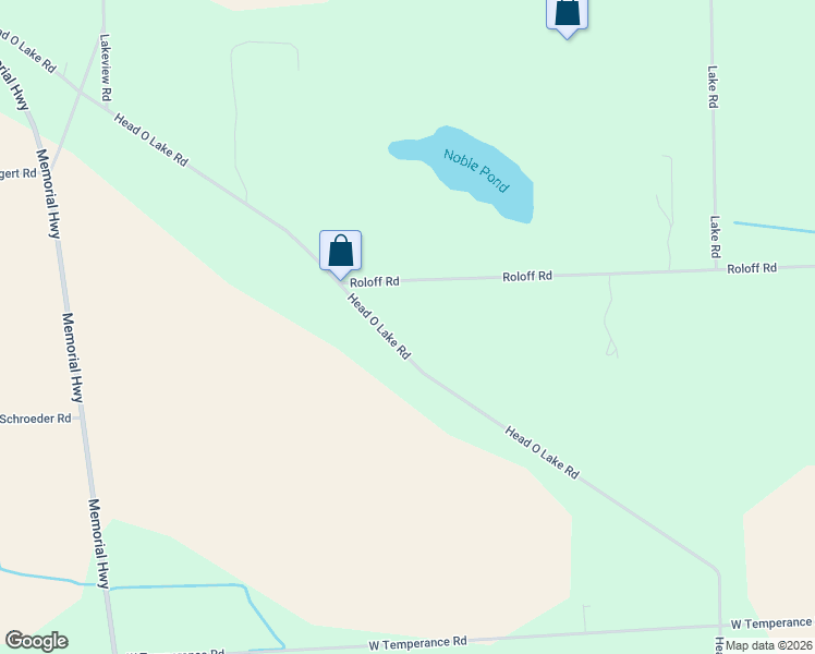 map of restaurants, bars, coffee shops, grocery stores, and more near 9440 Head O Lake Road in Ottawa Lake