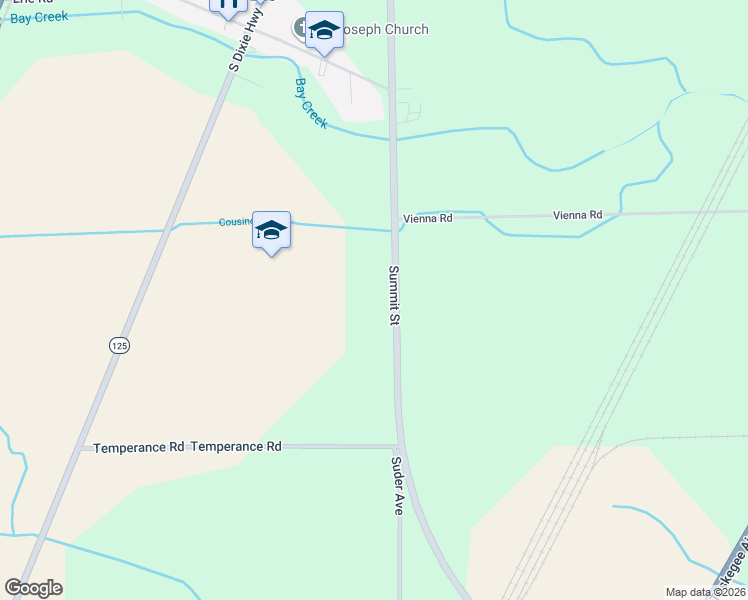 map of restaurants, bars, coffee shops, grocery stores, and more near 9257 Summit Street in Erie