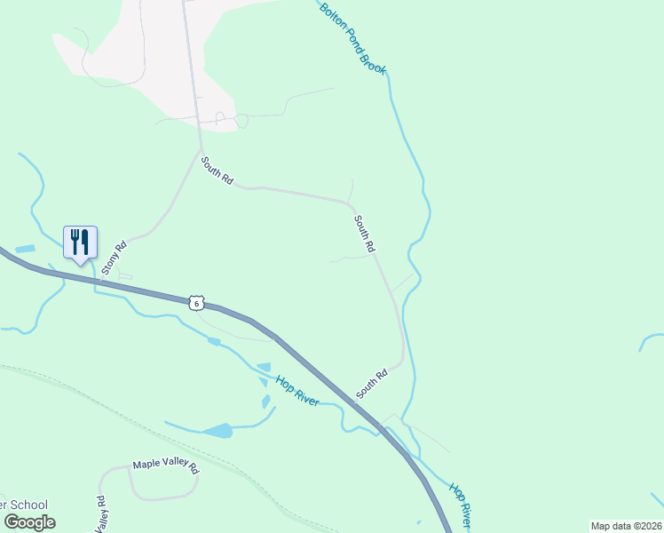 map of restaurants, bars, coffee shops, grocery stores, and more near 121 South Road in Bolton