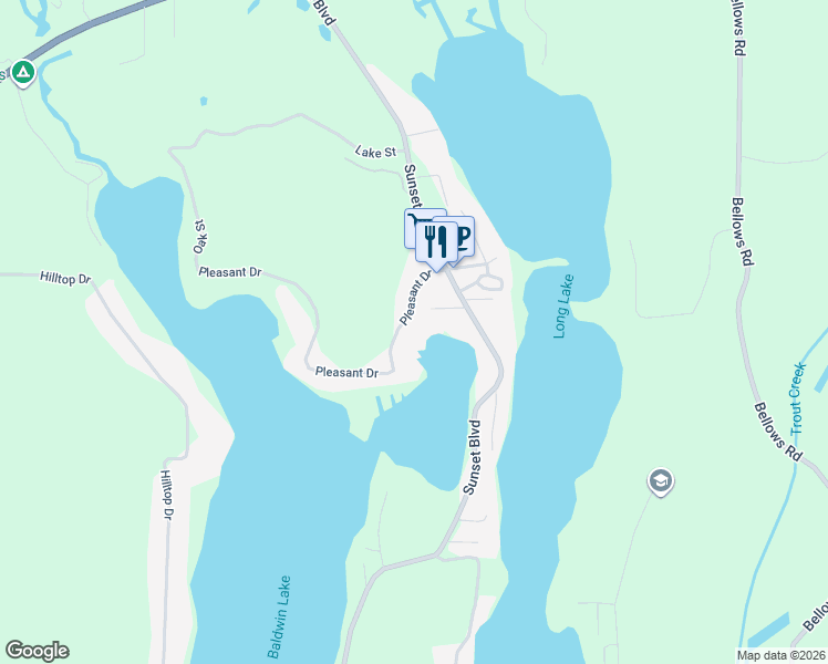 map of restaurants, bars, coffee shops, grocery stores, and more near 13241 Pleasant Drive in Union