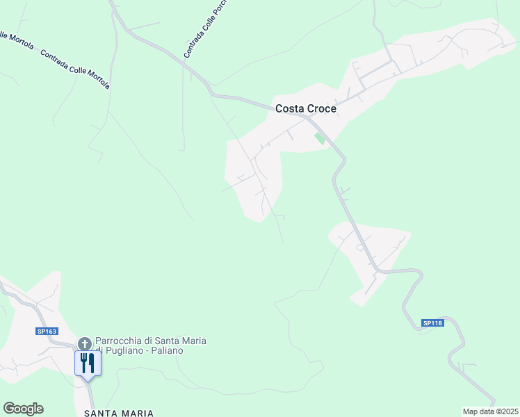 map of restaurants, bars, coffee shops, grocery stores, and more near 23 Contrada Limiti Carnevali in Costa Croce