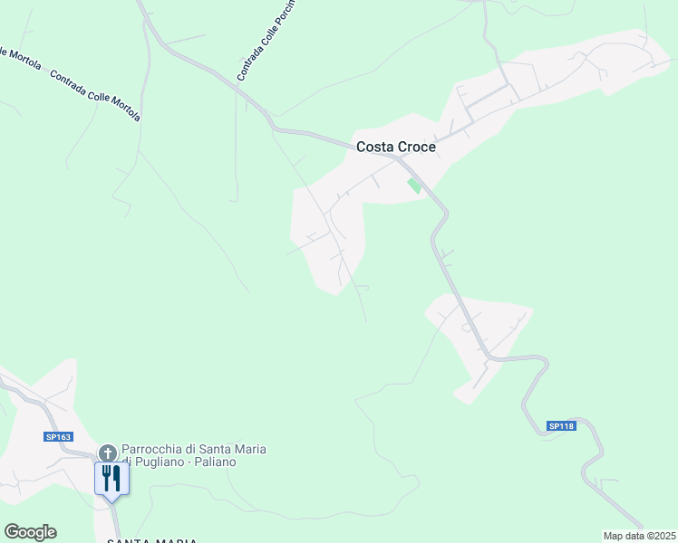 map of restaurants, bars, coffee shops, grocery stores, and more near 23 Contrada Limiti Carnevali in Costa Croce