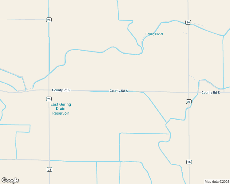 map of restaurants, bars, coffee shops, grocery stores, and more near 250511 County Road South in Gering
