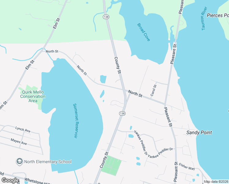 map of restaurants, bars, coffee shops, grocery stores, and more near 583 North Street in Somerset