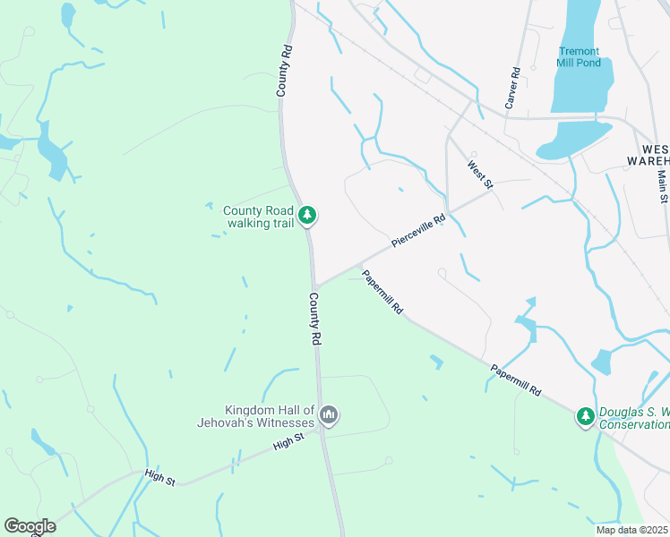 map of restaurants, bars, coffee shops, grocery stores, and more near 9 Pierceville Road in Wareham