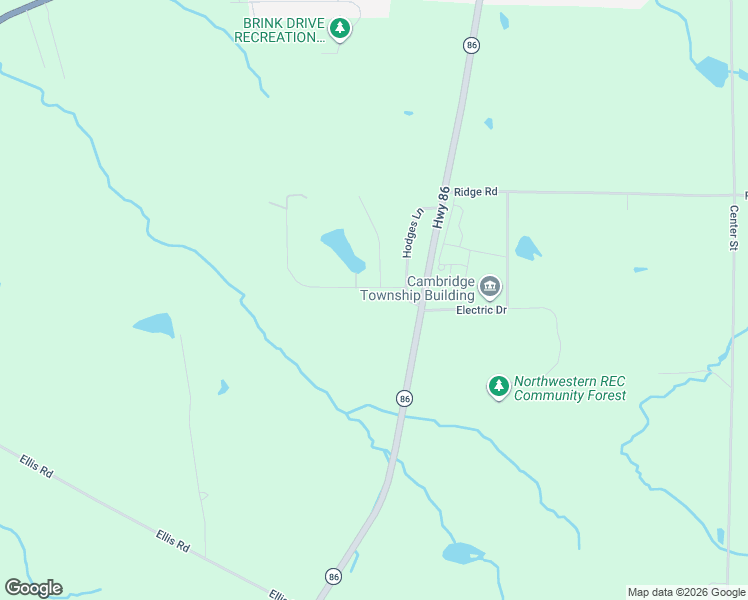 map of restaurants, bars, coffee shops, grocery stores, and more near 23862-24010 Thornapple Drive in Cambridge Springs