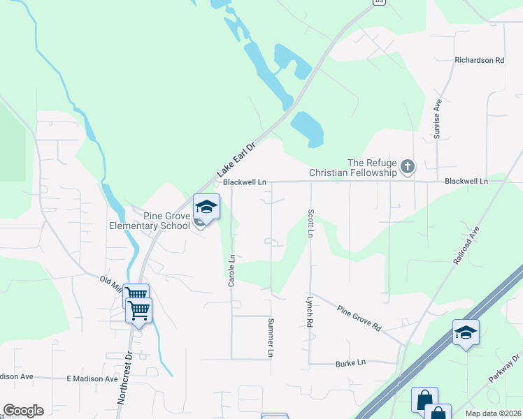 map of restaurants, bars, coffee shops, grocery stores, and more near 2245 Holben Road in Crescent City