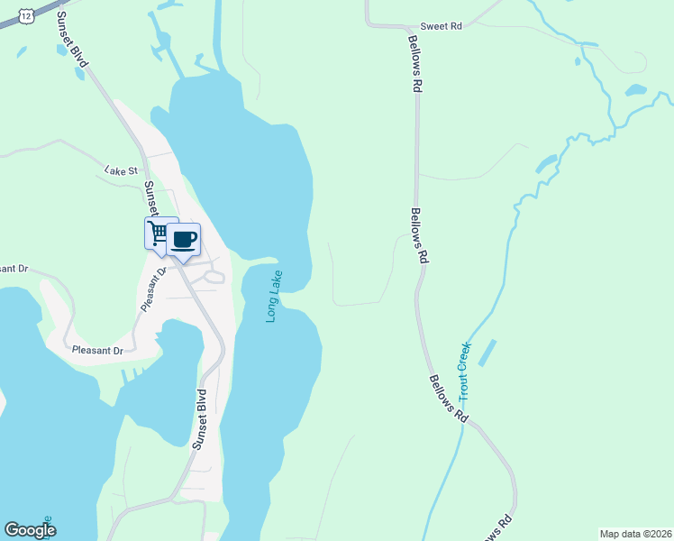 map of restaurants, bars, coffee shops, grocery stores, and more near 69550 Shady Lane in White Pigeon