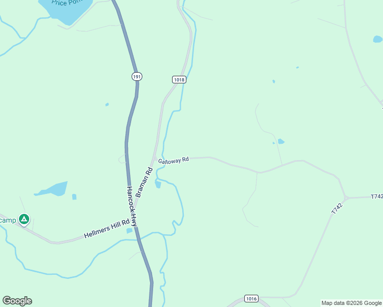 map of restaurants, bars, coffee shops, grocery stores, and more near 39 Galloway Road in Equinunk