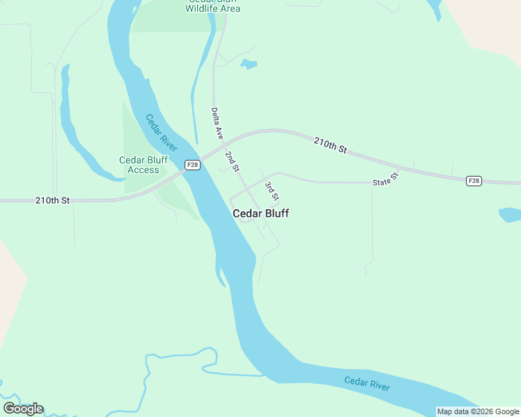 map of restaurants, bars, coffee shops, grocery stores, and more near in Cedar Bluff