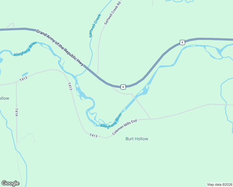 map of restaurants, bars, coffee shops, grocery stores, and more near 455 Kim Hill Road in Roulette