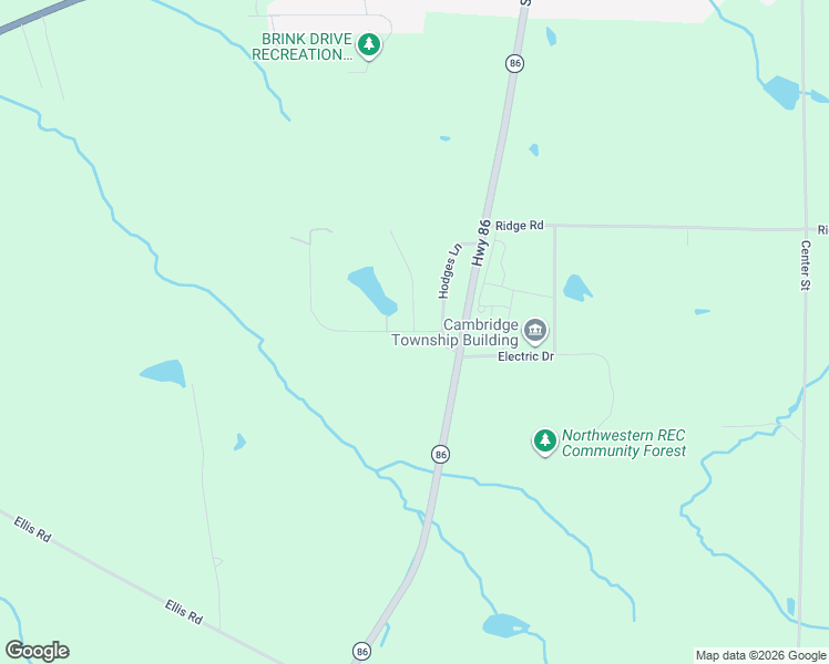 map of restaurants, bars, coffee shops, grocery stores, and more near 23862 Thornapple Drive in Cambridge Springs