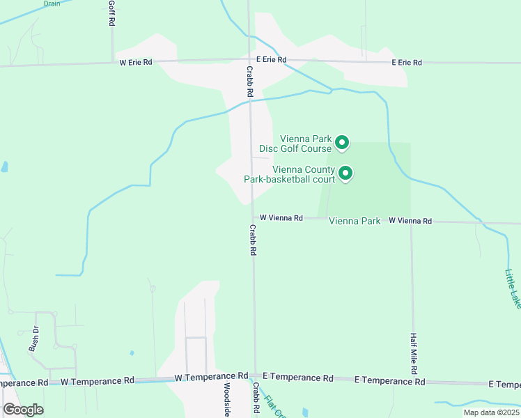 map of restaurants, bars, coffee shops, grocery stores, and more near 9380 Crabb Road in Temperance