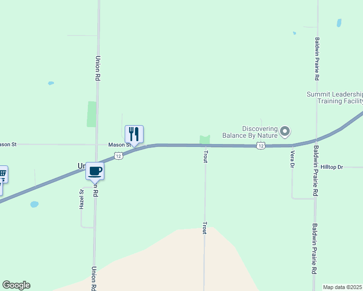 map of restaurants, bars, coffee shops, grocery stores, and more near 15063 U.S. 12 in Union