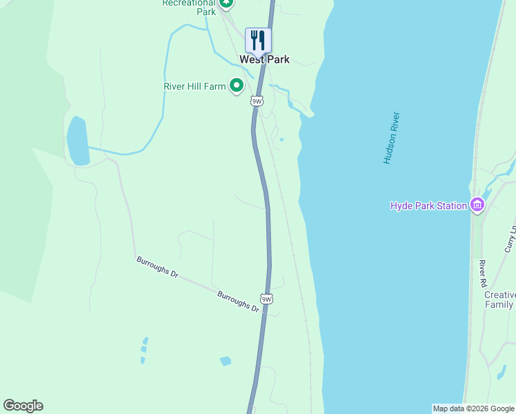 map of restaurants, bars, coffee shops, grocery stores, and more near Salvatore Drive in Highland