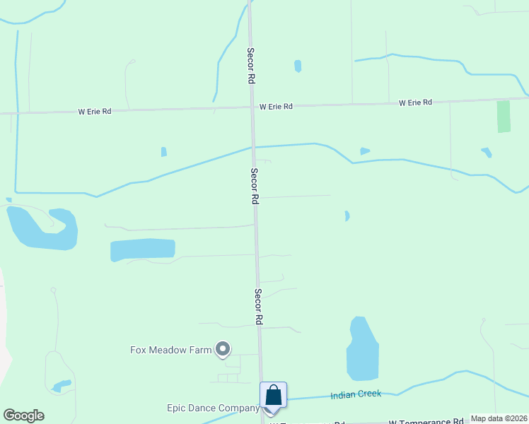 map of restaurants, bars, coffee shops, grocery stores, and more near 3270 Pleasant Drive in Temperance