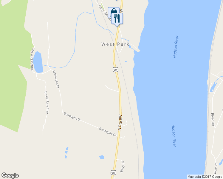 map of restaurants, bars, coffee shops, grocery stores, and more near Salvatore Drive in Highland