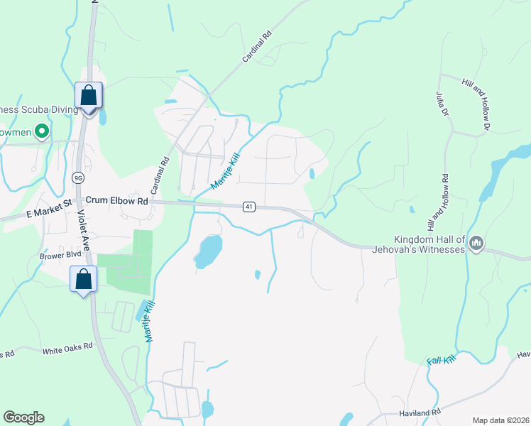 map of restaurants, bars, coffee shops, grocery stores, and more near 69 County Road 41 in Hyde Park