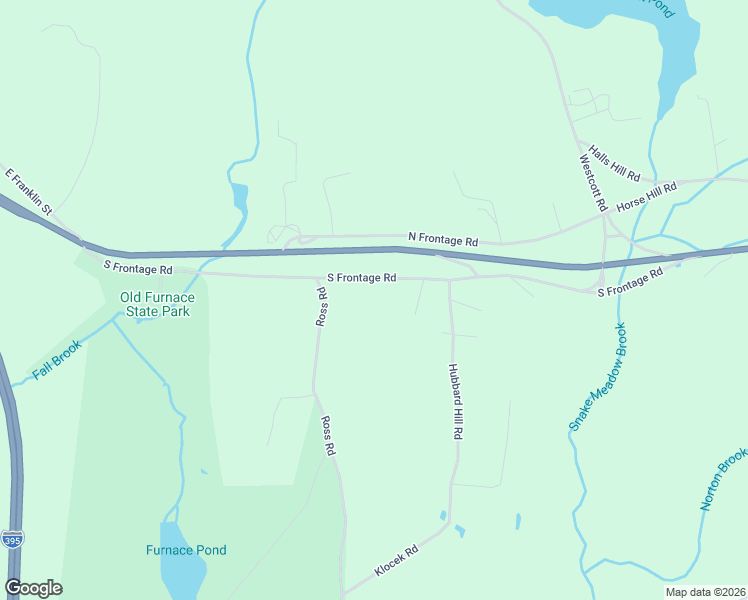 map of restaurants, bars, coffee shops, grocery stores, and more near 643 South Frontage Road in Killingly