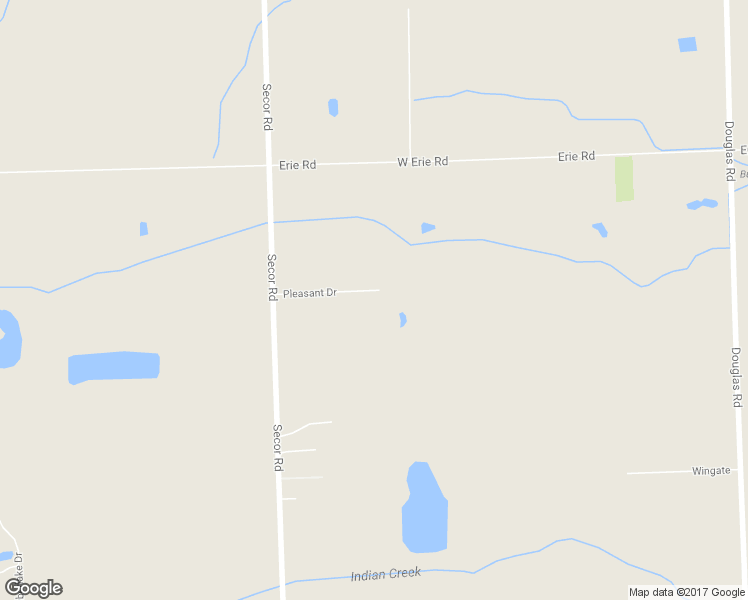 map of restaurants, bars, coffee shops, grocery stores, and more near 3141 Pleasant Drive in Temperance