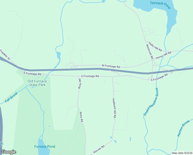 map of restaurants, bars, coffee shops, grocery stores, and more near 643 South Frontage Road in Killingly